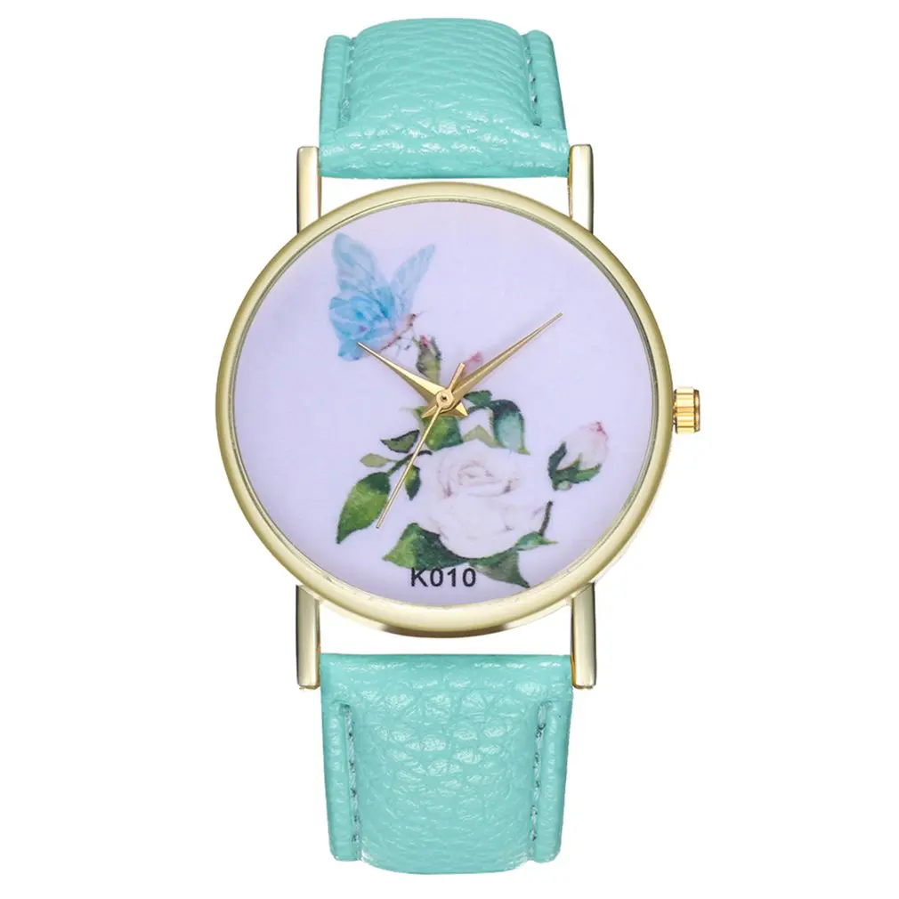 Для женщин часы модные кожаные Наручные женские Mujer Bayan коль Saati Montre Feminino