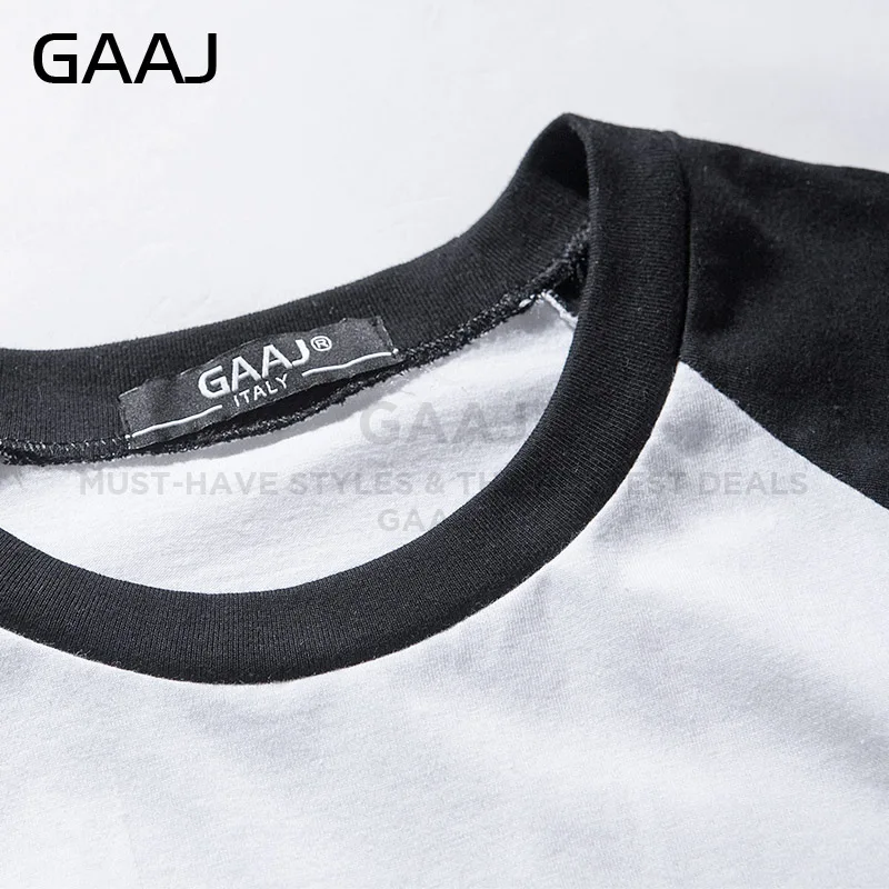 Мужская и женская футболка унисекс GAAJ Повседневная Длинная с рукавом три