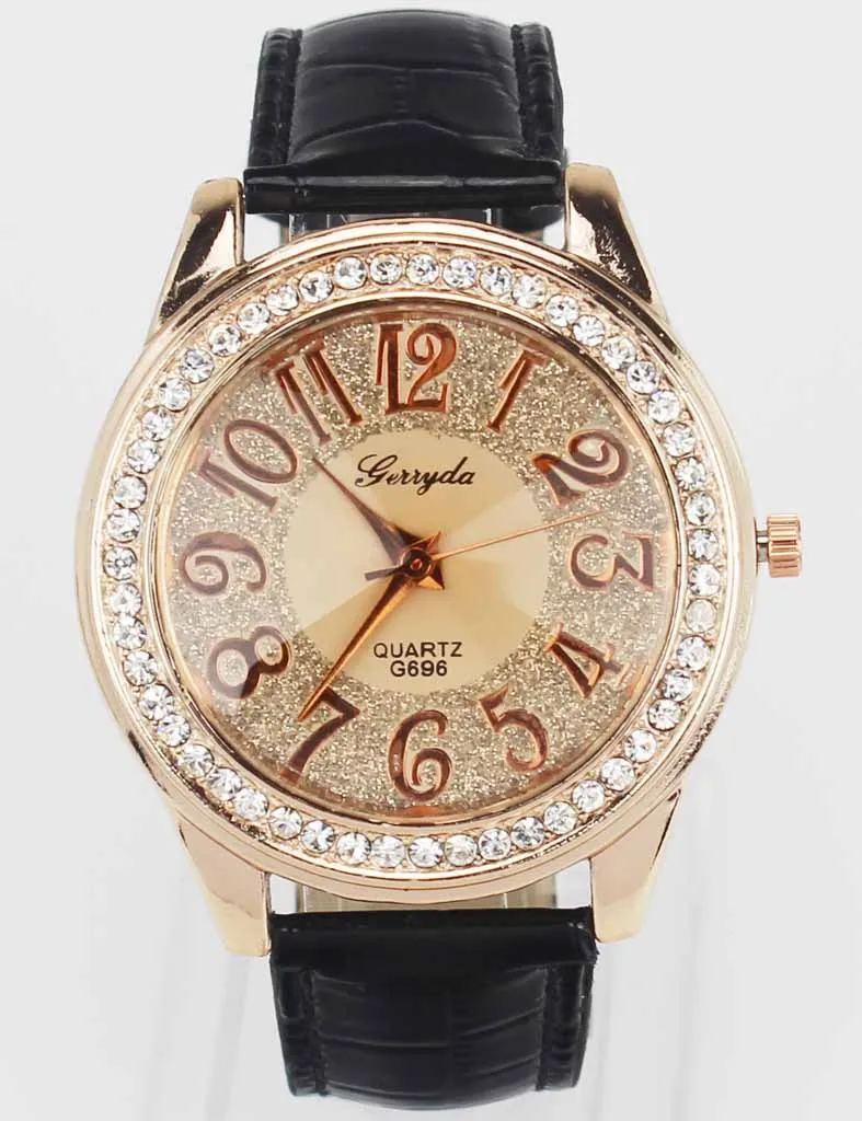 Новые модные трендовые Женские кварцевые наручные часы розового золота с