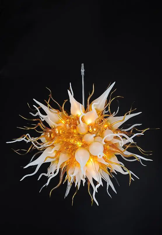 

Contemporary Luxury 100% Hand Blown Glass LED Light
