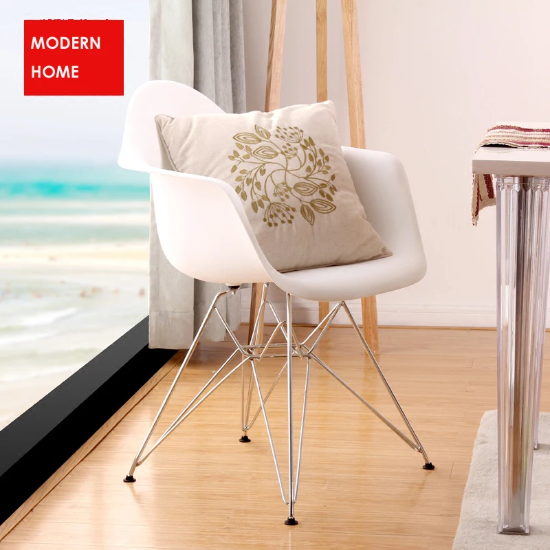 Современный дизайн обеденное кресло/пластиковые и металлические стальные ножки