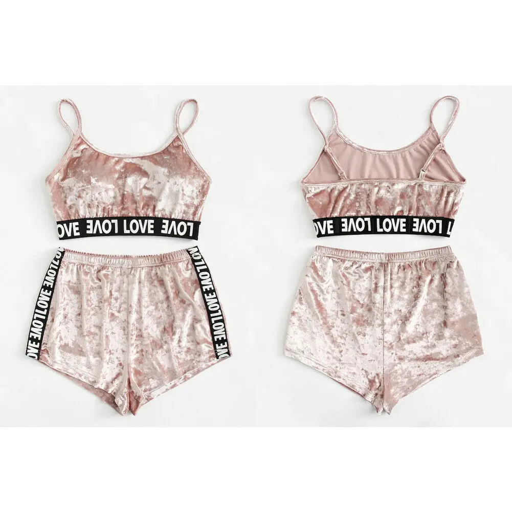 Женский летний сексуальный укороченный топ без рукавов нижнее белье шорты