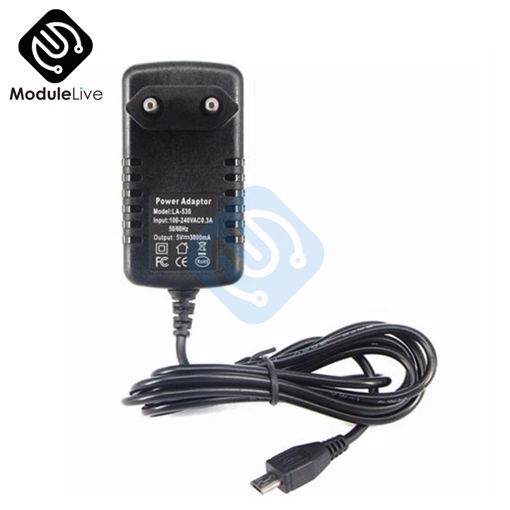 Блок питания 5 В 3 А зарядное устройство преобразователь переменного тока 3000 мА