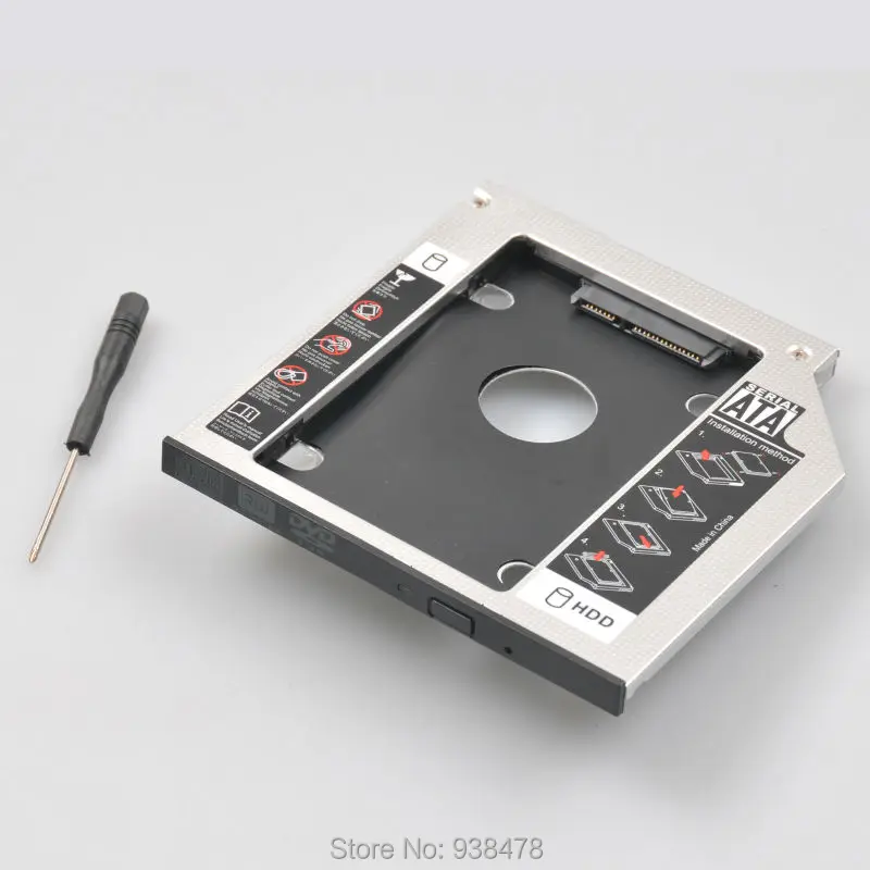 9.5 мм 2.5 &quotSATA HDD SSD Жесткий Диск Caddy Universial Serial ATA Корпус Док Станция Для Ноутбука CD/DVD