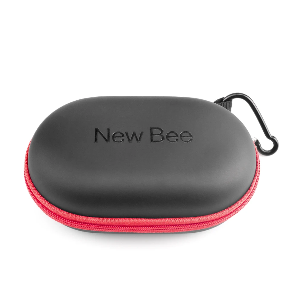 Bee спортивные наушники сумка Портативный хранения беспроводной чехол для гарнитуры Высокое качество кожа молния наушники коробка