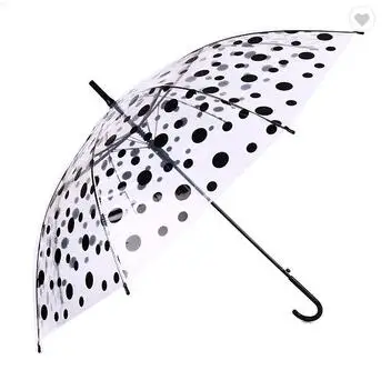 

Personal Customised Long Shaft Umbrella Transparent