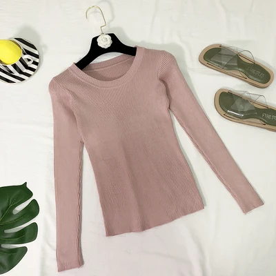 Spring Sweater 2019 Pullover Women Fashion O-neck Casual Sweaters And Long sleeve Thin Knitted Tops | Женская одежда