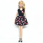 NK один комплект кукольная одежда платье Модная юбка вечернее платье для куклы Барби девочки Лучший подарок 032A