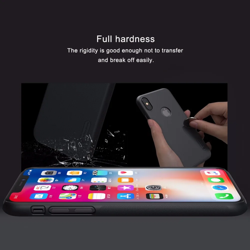 Чехол для iphone XS NILLKIN суперматовый защитный жесткий чехол на заднюю панель apple X S Max