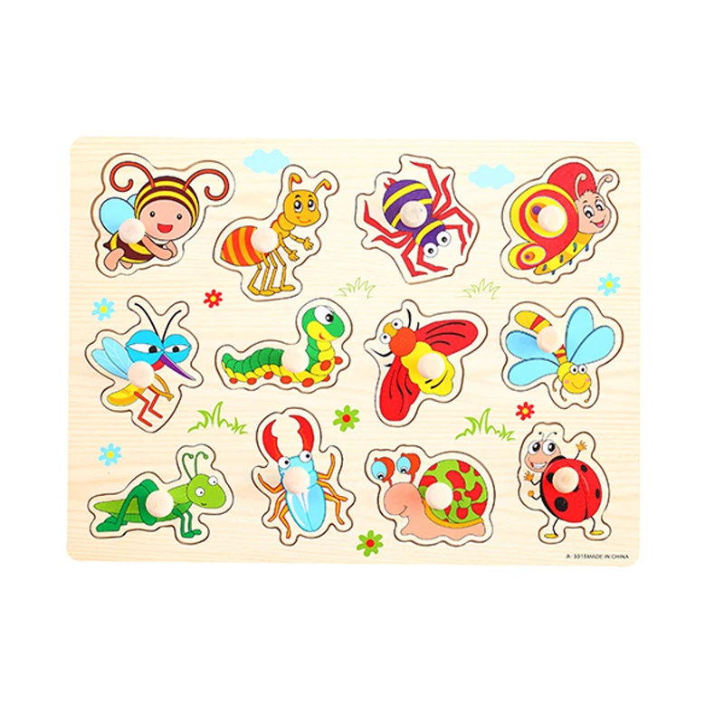 Детские игрушки Монтессори деревянная головоломка/ручная доска набор обучающая