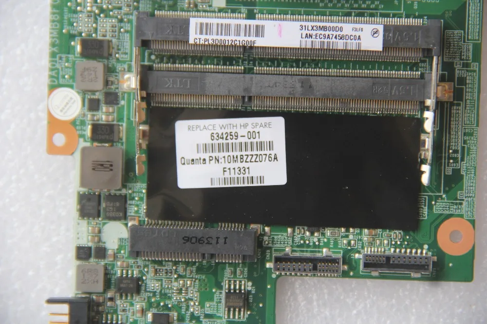 Материнская плата для ноутбука HP DV7 634259 001 материнская DA0LX3MB8F0 с 216 0772034 GPU на борту