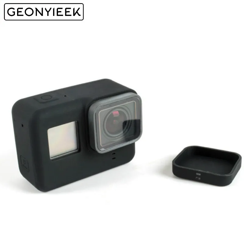 Аксессуары для Go Pro, чехол для экшн-камеры, защитный силиконовый чехол+ крышка объектива для камеры GoPro Hero 5 Black Hero 6