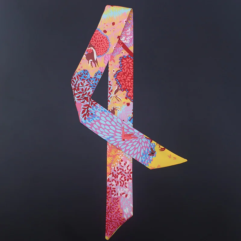 Мы фабрика шелковый шарф с принтом в виде птиц 2019 модные элегантные шарфы для шеи