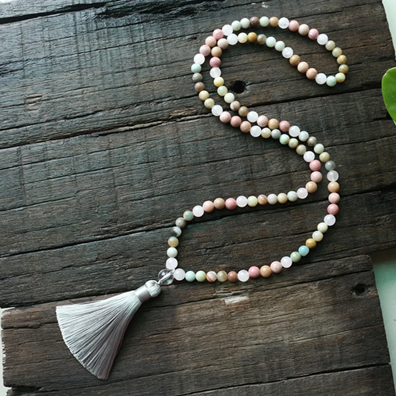 Бусины из натурального камня 8 мм родрохрозит Амазонит розовый кварц