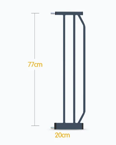 20cm black Белый цвет металлические железные ворота Детские Безопасные ворота pet изоляционный забор 75-82 см Ширина - Цвет: 20cm black