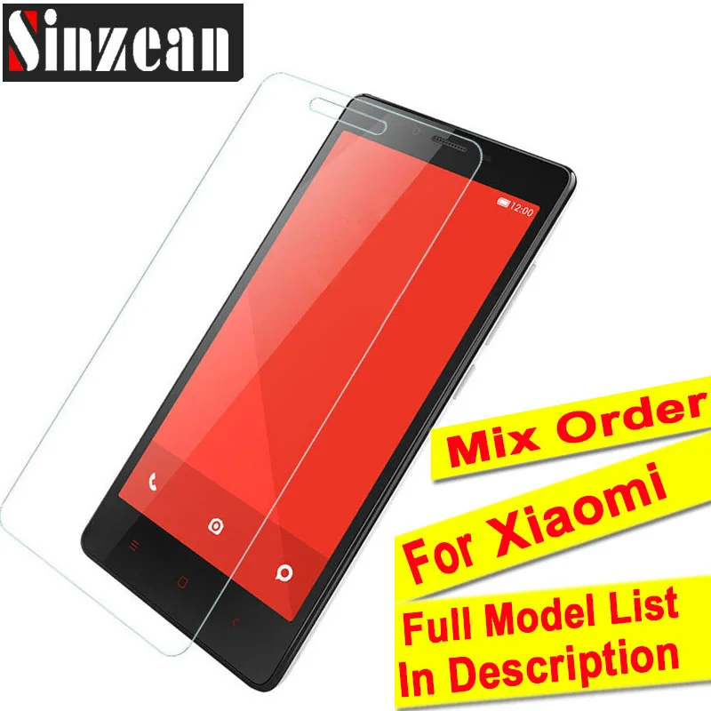 Sinzean 100 шт смешанный заказ для Xiaomi 9X/Mi8/Play/Mix 2S/Mi7/6X закаленное стекло Redmi 6 PRO/K20 Pro/Note 7