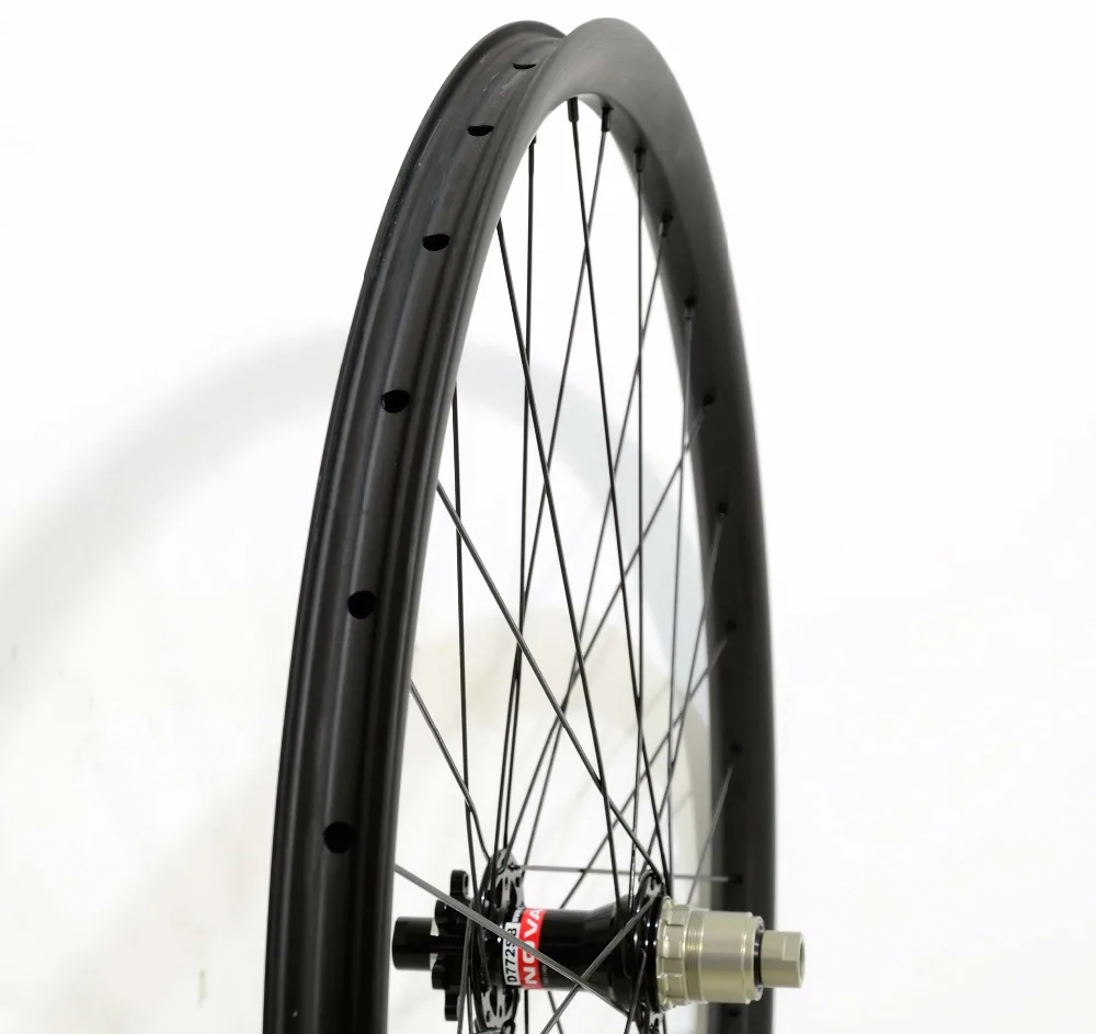 Ассиметричные 29ER MTB XC гоночные Углеродные колеса бескамерные готовые 30 мм ширина