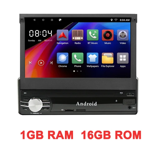 1GB RAM 16GB ROM Новая удобная и недорогая продукция! Смотрите сюда! 1 Din Android стерео " HD Сенсорный экран Android 6,0 gps навигации Автомобильный мультимедийный плеер 1 г+ 16 г/2 г+ 16 г с Bluetooth - Цвет: 1GB RAM 16GB ROM