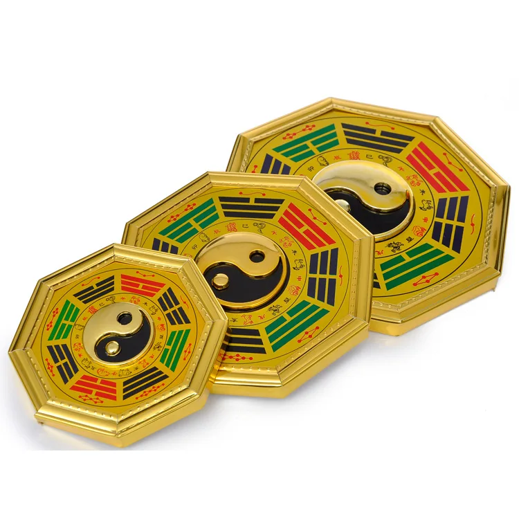 Зеркало с открысветильник Yin and Yang Bagua Вселенная из сплава со знаками Зодиака Тай