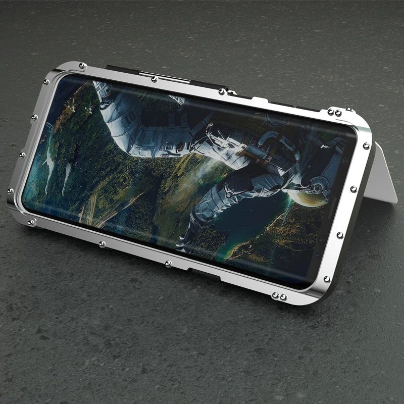 Сверхмощный защитный чехол для Samsung Galaxy S9 Plus с полной защитой 360 градусов откидной