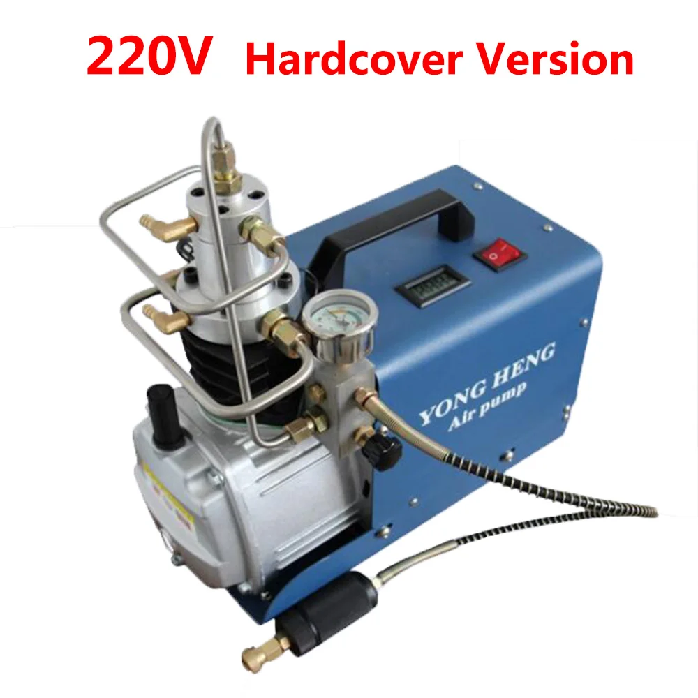 220V Hardcover 1 шт. 220 В/110 в 30 мпа 300 бар 4500PSI Воздушный насос высокого давления Электрический воздушный компрессор с монтажными аксессуарами, четыре типа на выбор - Напряжение: 220V Hardcover