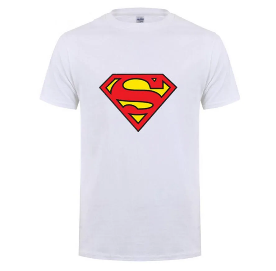 2019 Fashion Style Superman T Shirt Men Short Sleeve Cotton Casual T-shirt Superhero Top Tees Custom Tshirt Camisetas Masculinas Мужская