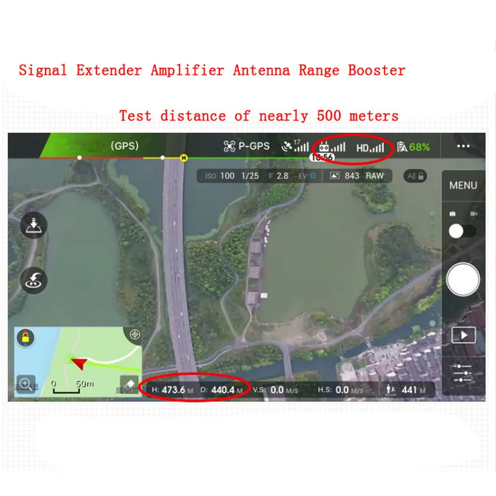 Пульт дистанционного управления Mavic 2 Pro/Mavic Air усилитель сигнала антенна