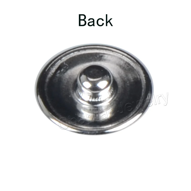 Круглые стеклянные шпильки кнопки ювелирные изделия для кожаного браслета 12 мм 18