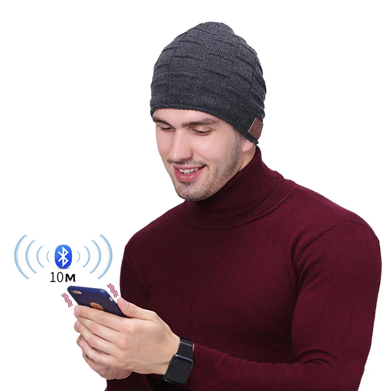 Беспроводные Bluetooth наушники FDBRO Спортивная стерео музыкальная шапка Шапка бини