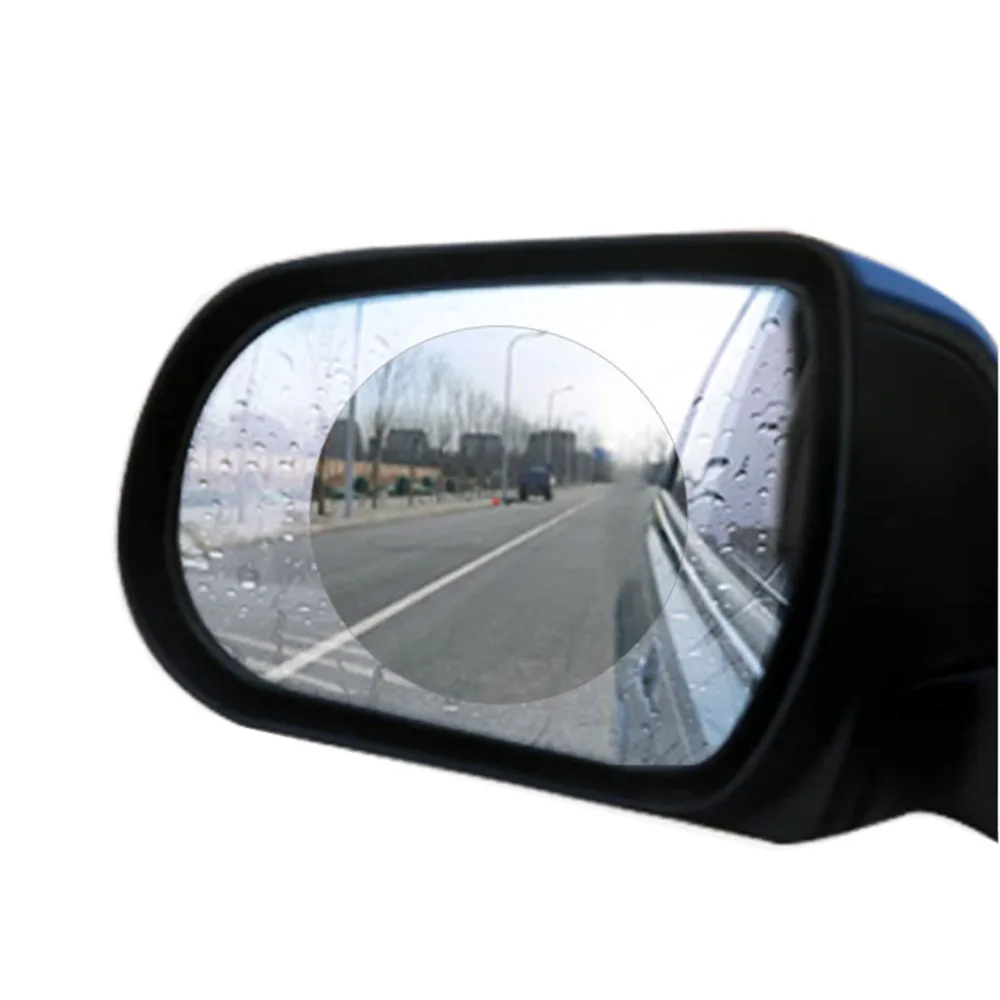JGAUT 2PCS Car Sticker Anti Fog Waterproof Rearview Mirror Protective Transparent Film Clear sight Safe Driving Stickers | Автомобили и