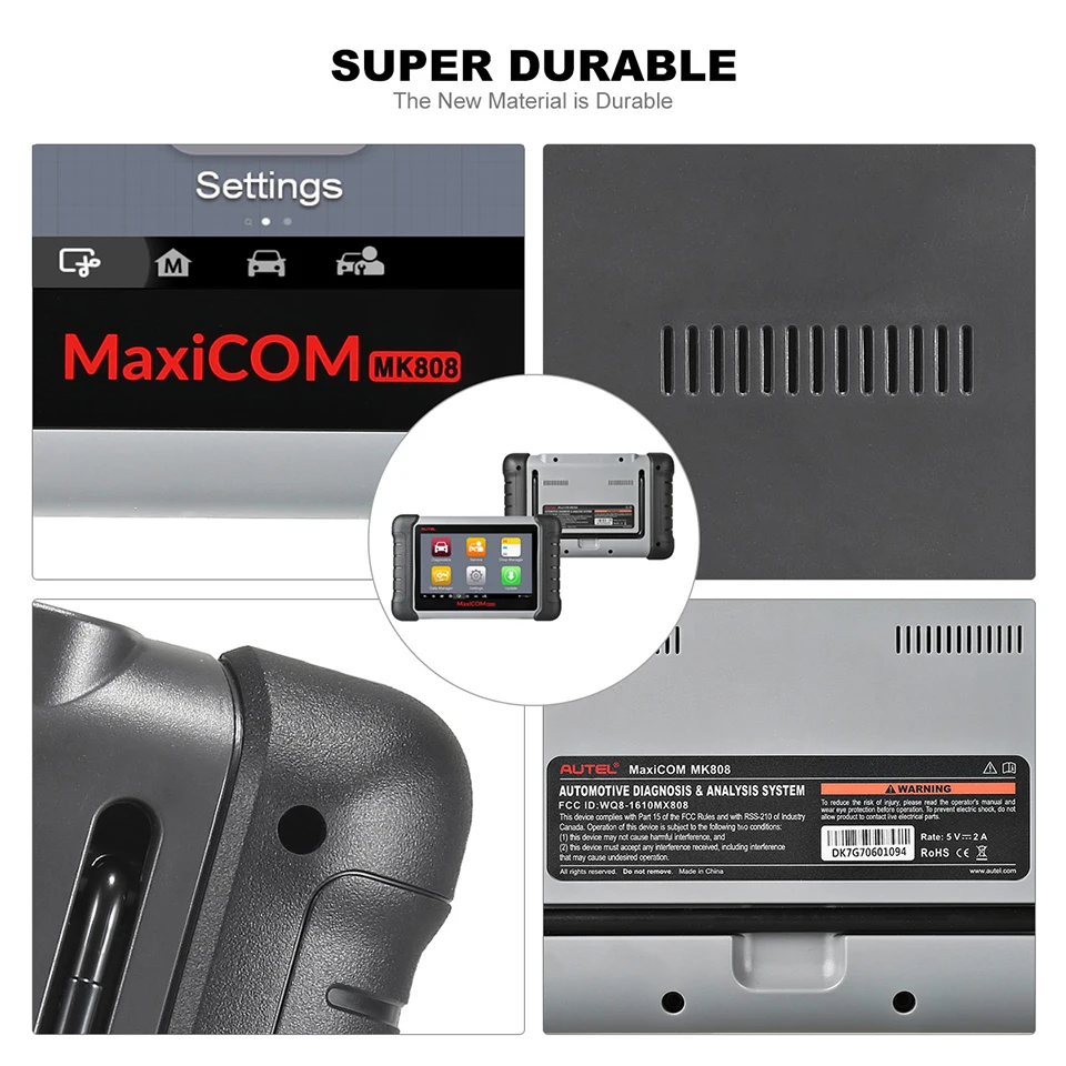 Autel maxicom MK808 (= MD802 + MaxiCheck Pro) obd2 автомобильной сканер с масла EPB bms SAS dpf TPMS IMMO