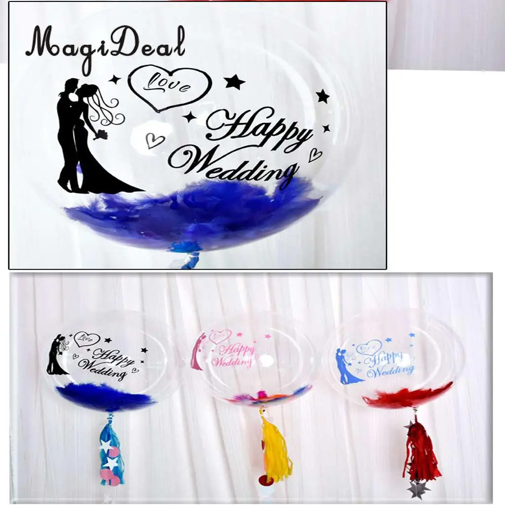 Романтические счастливые свадебные наклейки Огромные Прозрачные фотообои