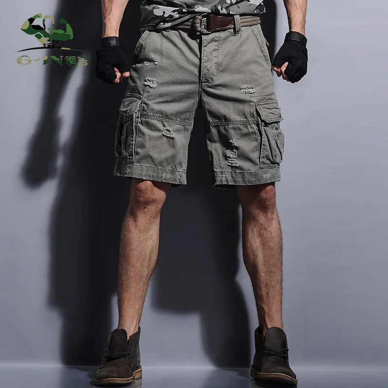 2016 летние мужские армейские карго рабочие повседневные Бермуды модные