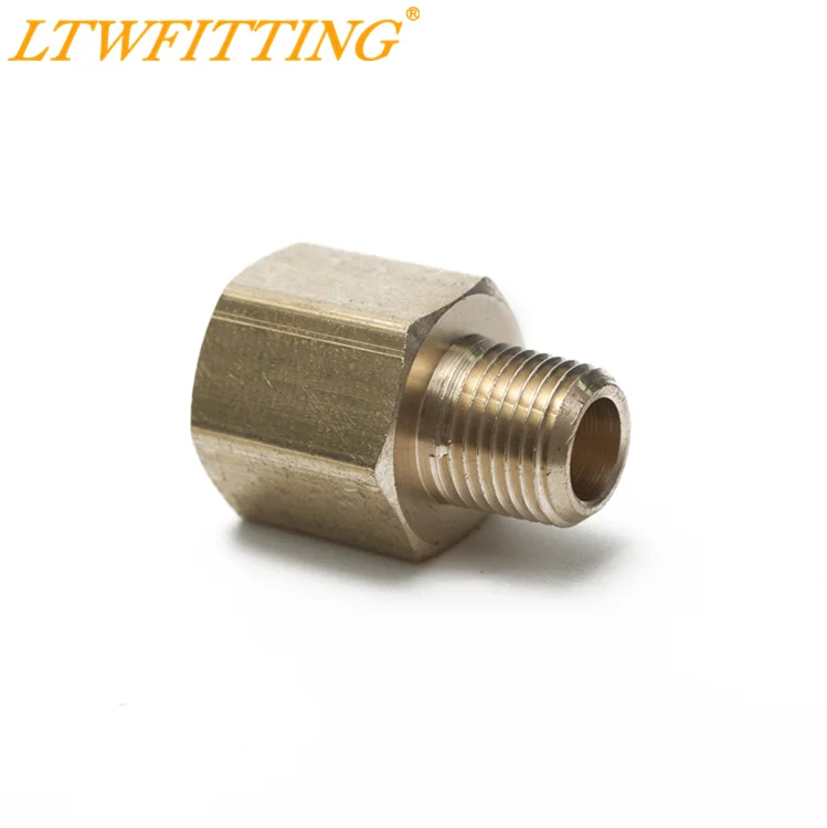 LTWFITTING Латунная Труба 1/4 &quotFemale x 1/8&quot Мужской адаптер NPT топливный газовый