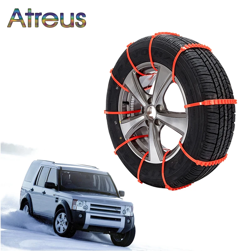 Зимние противоскользящие цепи Atreus 10 шт. для Skoda Octavia A5 Yeti Subaru Forester XV Renault Megane 2 3 Captur