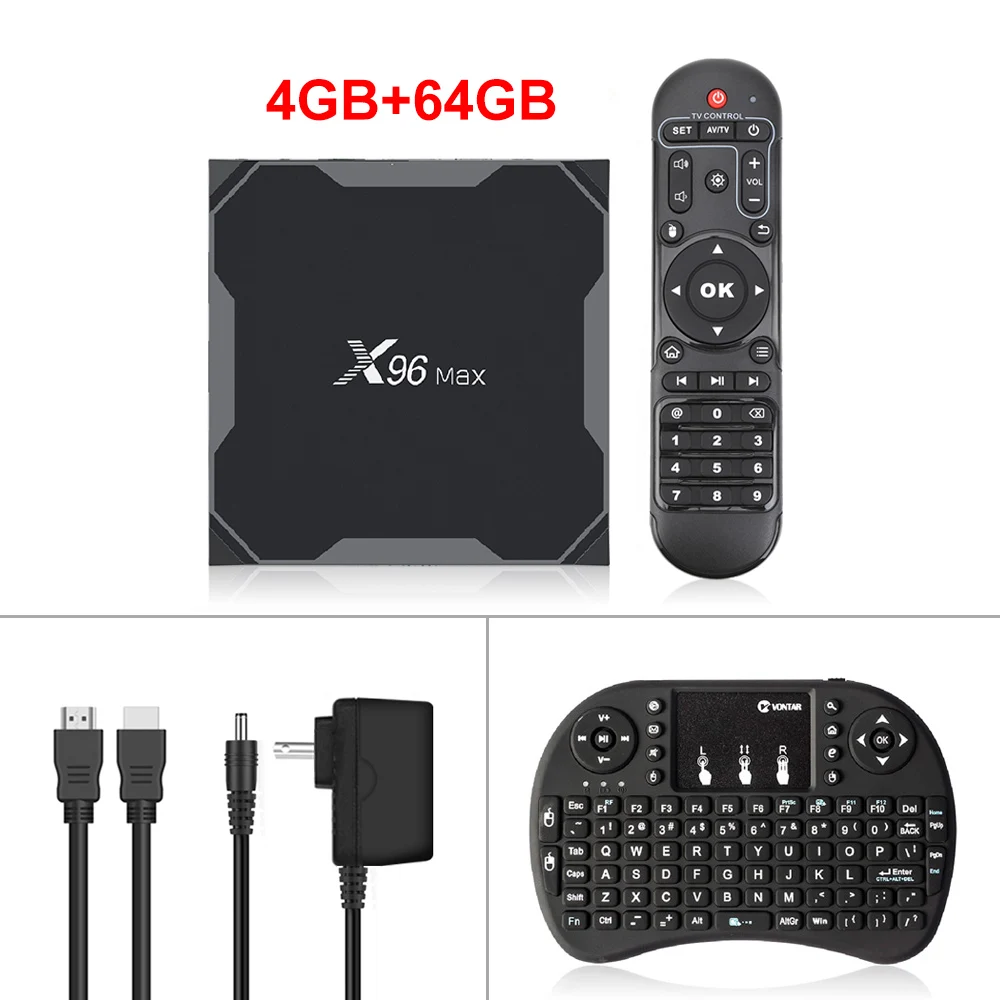 4GB 64GB i8 no back X96 Max Смарт ТВ приставка Android 9,0 ТВ приставка Amlogic S905X3 4 Гб 64 Гб 4K медиаплеер двойной Wifi X96 Max Plus телеприставка 4 Гб ram 32 Гб - Цвет: 4GB 64GB i8 no back