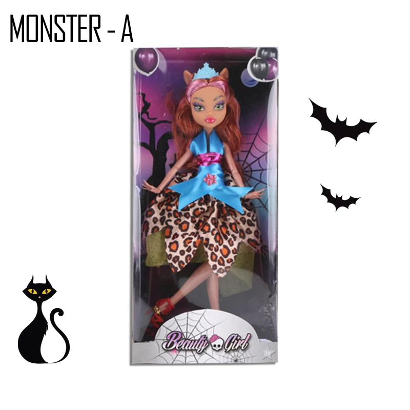 monster - A 1 шт./компл. совместное 28 см Monster Плюшевые игрушки высокое куклы, игрушки для девочек Обучающие куклы bjd кукла Монстр подарок для девочек высокое оригинальная модная Кукла - Цвет: monster - A