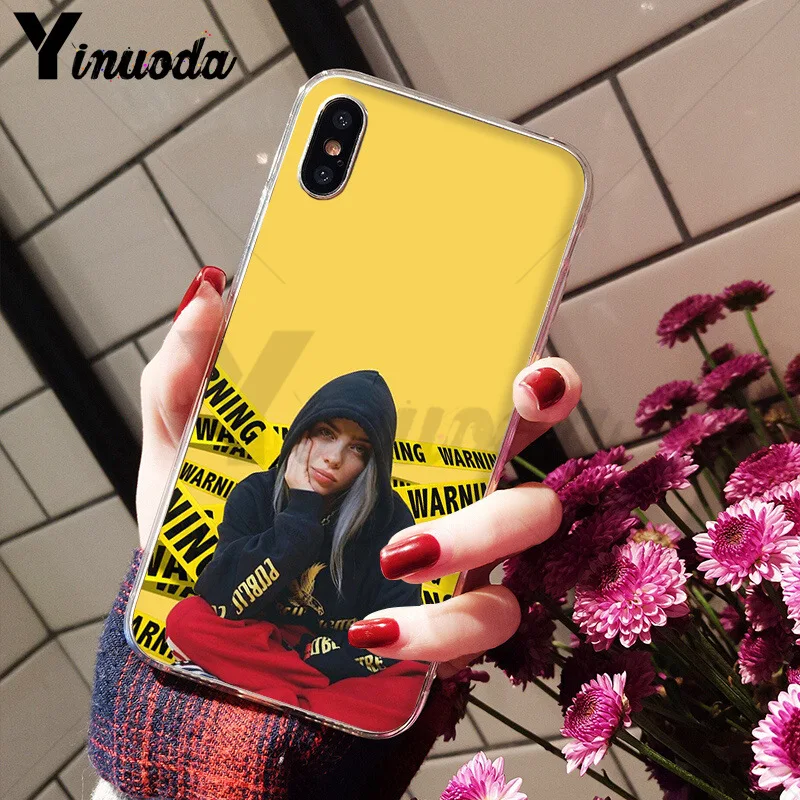 Yinuoda Billie Eilish Khalid задняя крышка для телефона мягкие чехлы из ТПУ для Apple iPhone 8 7 6 6S Plus X XS max 5 5S SE XR чехол - Цвет: 8