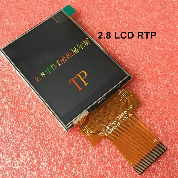 2,4/2,8/3,5 дюймов TFT ЖК-дисплей 40PIN гнездо емкостный сенсорный экран резистивный сенсорный экран Экран дисплея ILI9488 ILI9341 R61529 контроллер 0,5 мм расстояние - Цвет: 2.8 LCD TP