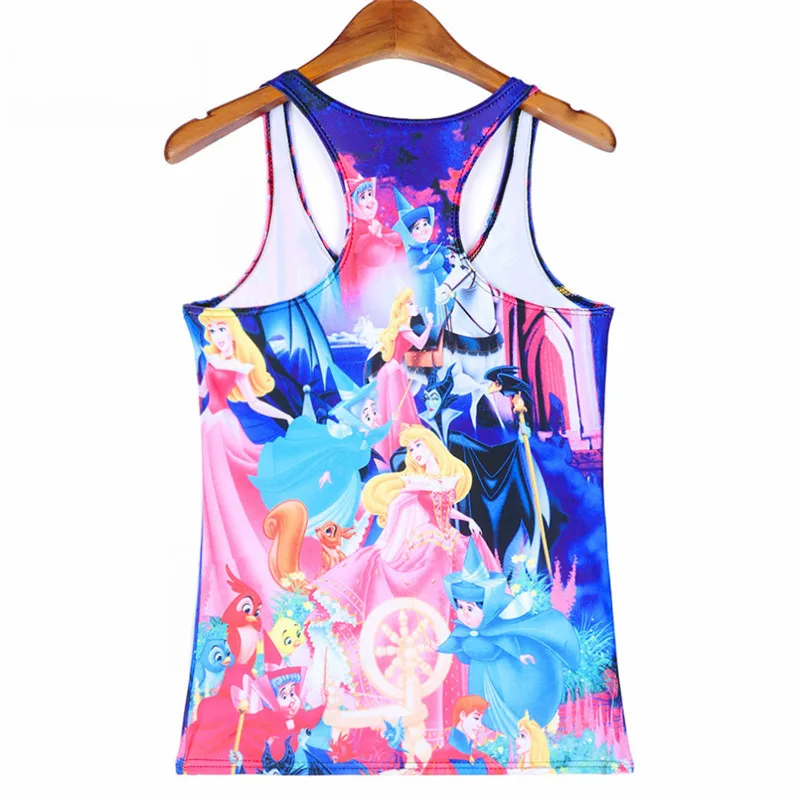 Летние женские Топы без бретелек рукавов с цифровым принтом повседневные топы на