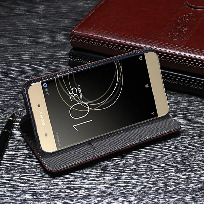Чехол для Sony Xperia XA1 Plus роскошный винтажный откидной из искусственной кожи G3421 G3423