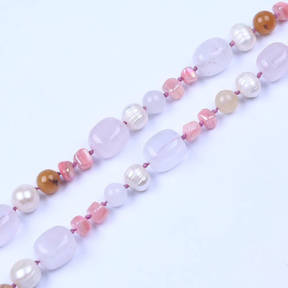 Ожерелья конфетных цветов с камнями и кристаллами длинные женские кольца|necklace