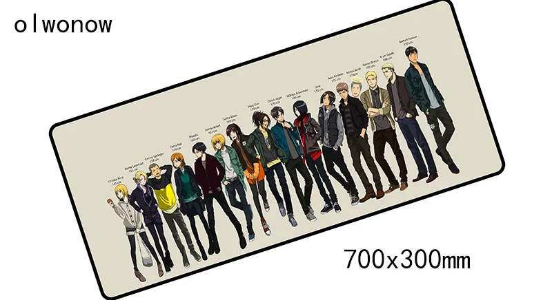 Size 700x300x2mm Коврик для мыши attack on titan padmouse 700x300x2 мм, коврик для мыши, коврик для компьютерной мыши с логотипом, игровой коврик для мыши, геймерская клавиатура, коврики для мыши для ноутбука - Цвет: Size 700x300x2mm