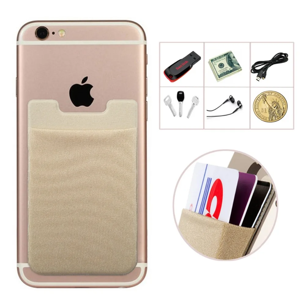 2 гибких чехла для удостоверения личности/кредитных карт клейкие стикеры iPhone 5 5s 6