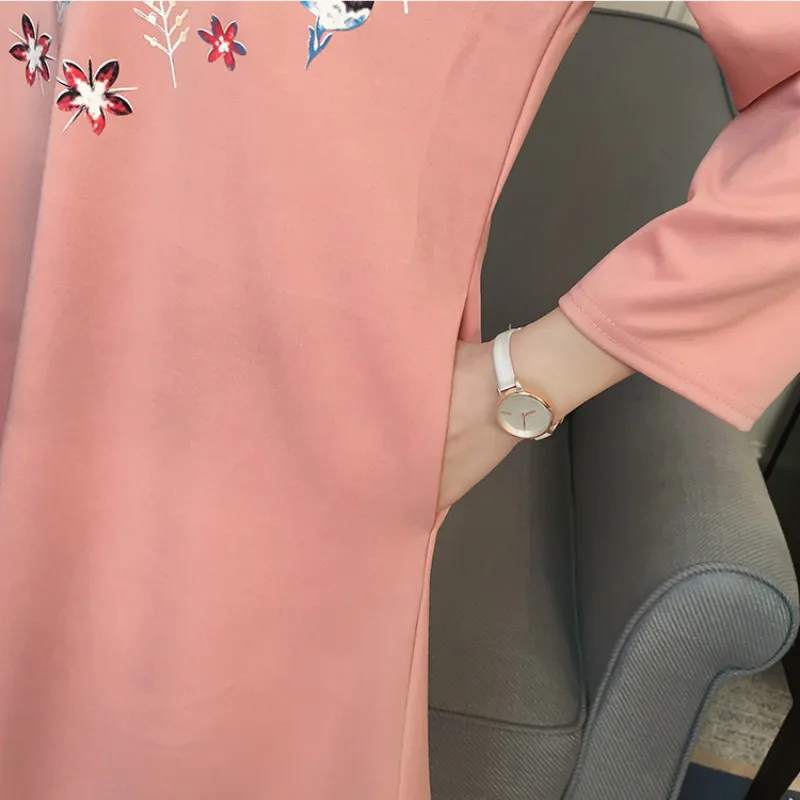 Новое платье для беременных женщин на весну 2018 Сетчатое лето и сшитое