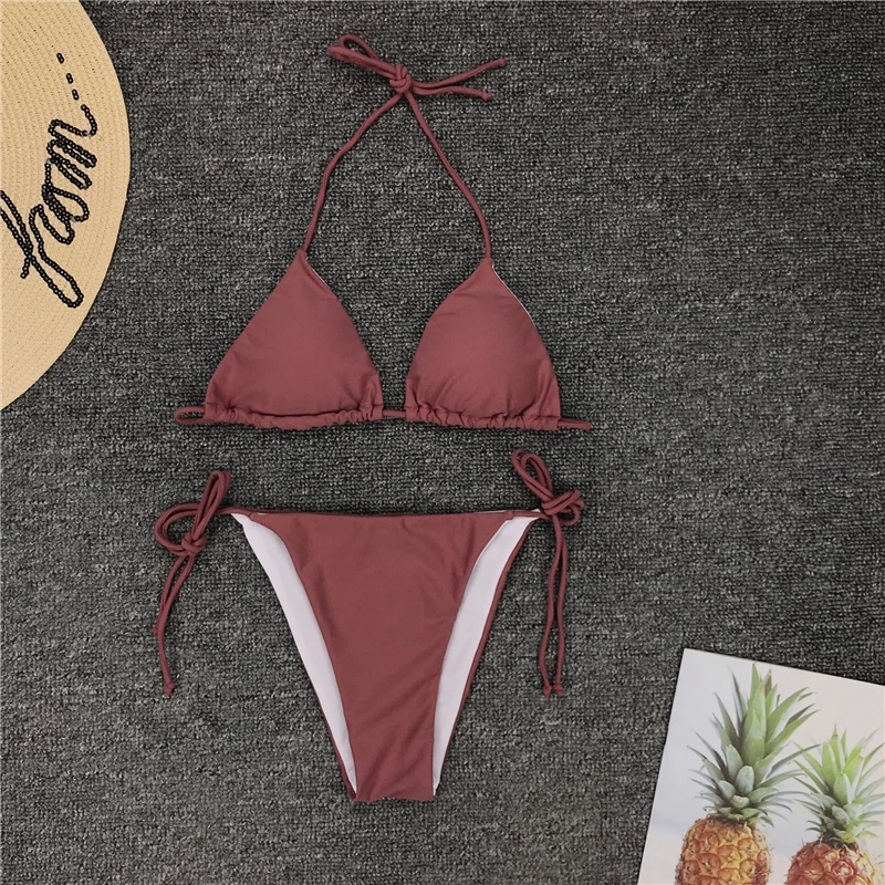 In-X, сексуальный набор микро бикини, пуш-ап, купальник для женщин, неоновый купальник, женский купальник, бразильский мини бикини,, mujer bathers - Цвет: 1504-8