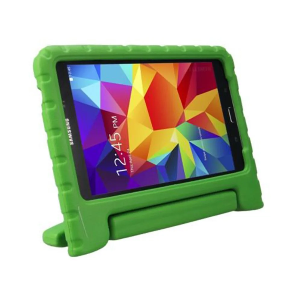 Дети EVA противоударный чехол для samsung GALAXY Tab E 9,6 дюймов SM-T560 T561 T565 T567V ручка для планшета подставка чехол для детей - Цвет: Green
