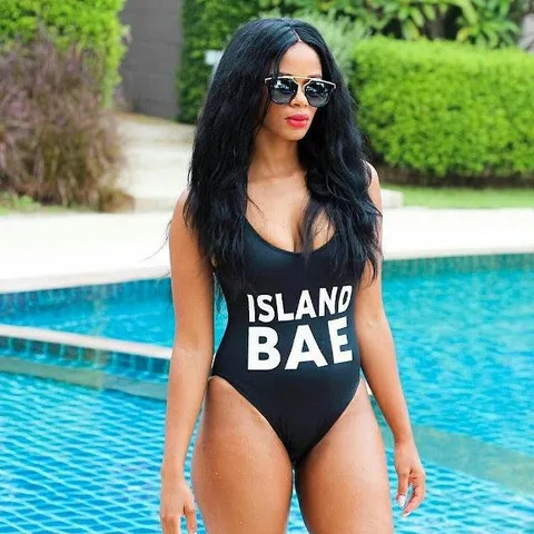 Женский купальник с высокой талией ISLAND BAE горловиной и лето 2019 | Спорт развлечения