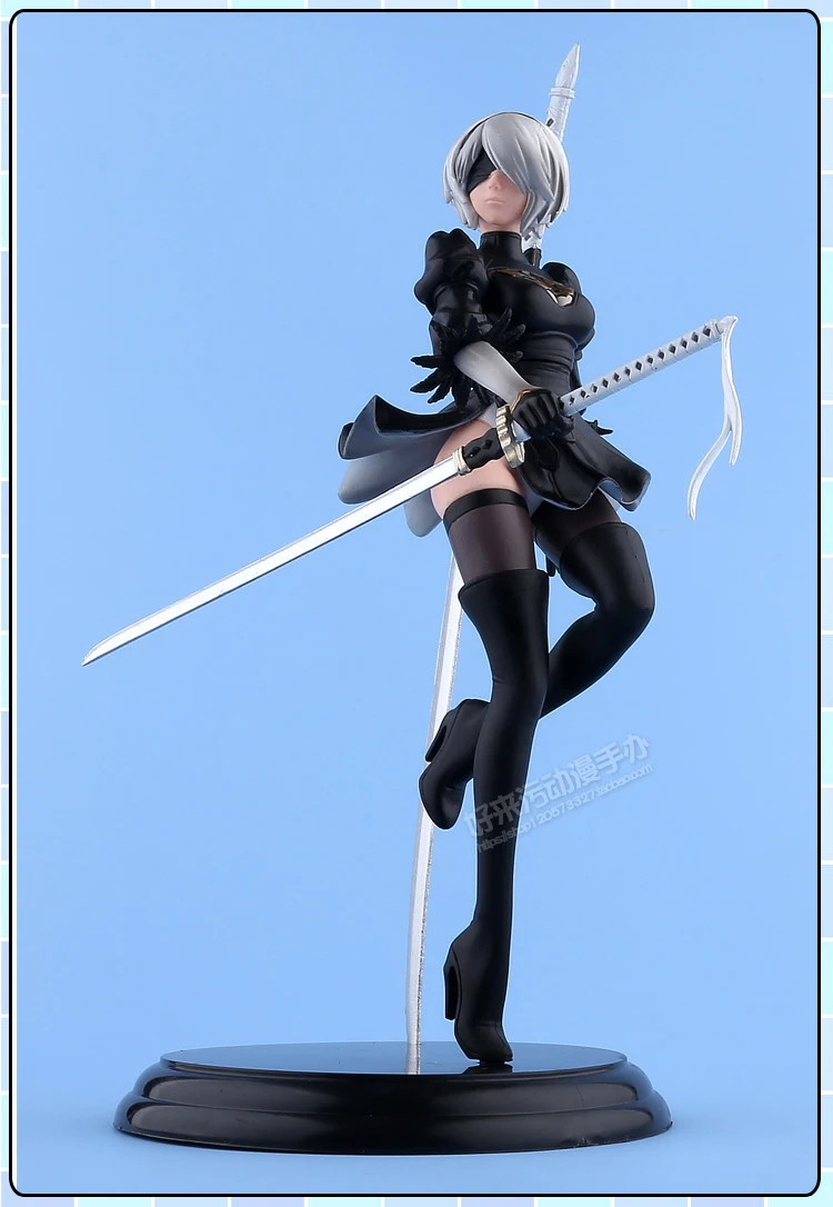 Горячая игра Sci Fi Nier Automata 2B Figura Yorha No.2 Тип B Battle Sexy 25 см фигурка игрушки|Игровые