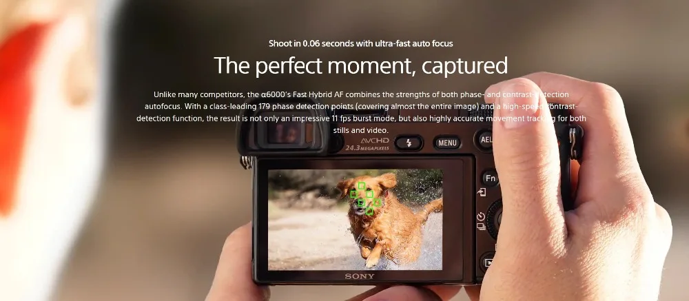 SONY A6000 беззеркальная цифровая камера только серебристый ILCE-6000-24,3 МП-Full HD видео(Совершенно